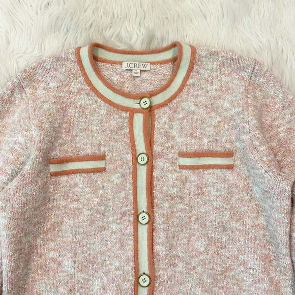 J. Crew Marled Sweater Lady Jacket Merino Wool Blend Button Front Cardigan - Picture 8 of 14